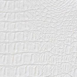 Кожа искусственная Рептилия - Крокодил 1 белый - Обивочная ткань Рептилия
