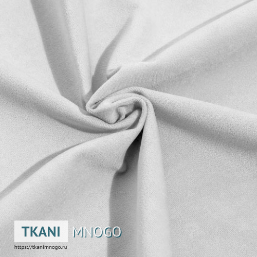 Фото фактуры велюра “1” (однотонный белый)