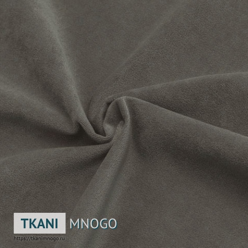 Фото материала велюра “7” (однотонный коричневый, серый)