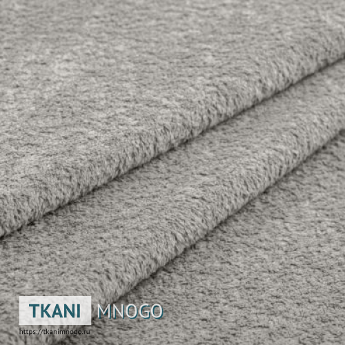 Фото обивки велюра “80” (однотонный серый)