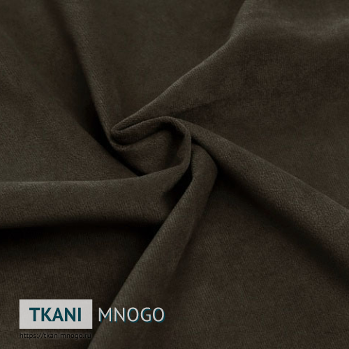 Фото материала велюра “27” (однотонный коричневый)