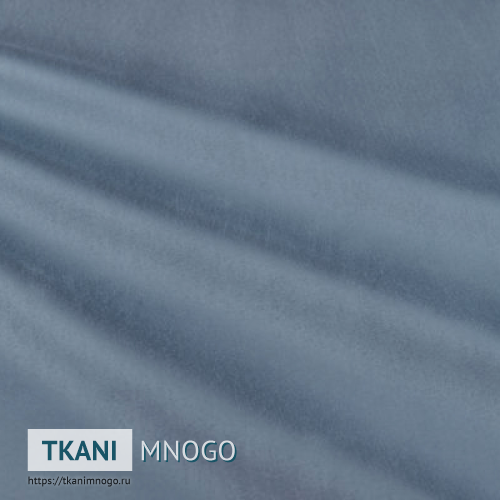 Фото ткани велюра “74” (однотонный голубой)