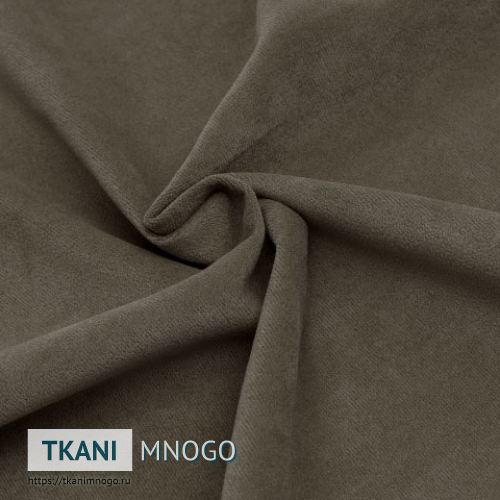 Фото ткани велюра “П-05” (однотонный бежевый)