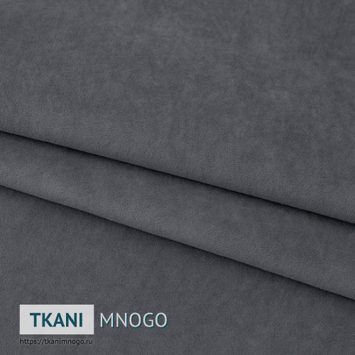 Фото внешнего вида велюра “Viva-16” (однотонный серый)