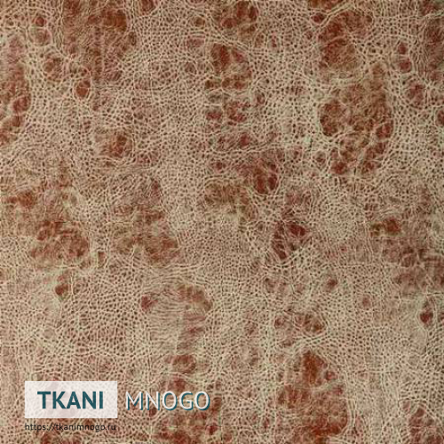 Фото ткани 253B-2 - бежевый узор. Производитель Китай. Замша крупным планом.